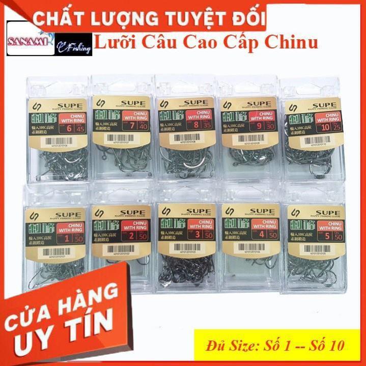 Lưỡi Câu Cá Chinu Super Nhật Có Ngạnh Siêu Bền, Cực Sắc Bén - Sanami Fishing hàng sịn