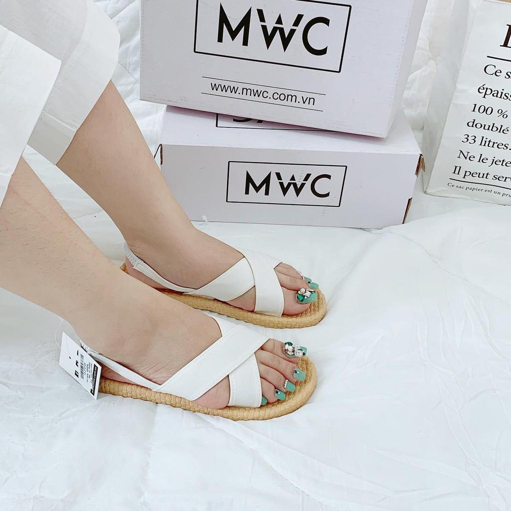 GIÀY SANDAL NỮ THỜI TRANG MWC - SANDAL ĐẾ CAO SU BỆT - GIÀY SANDAL QUAI CHÉO CÁ TÍNH NUSD- 2721