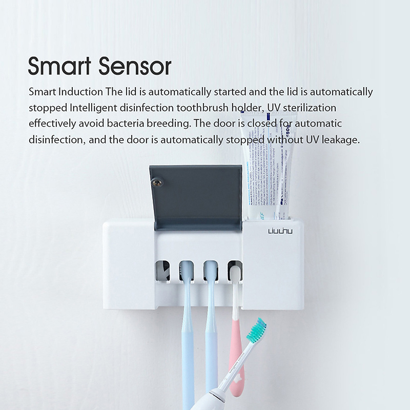 Hộp tiệt trùng bàn chải đánh răng Xiaomi Youpin Liushu 4000mAh có thể sạc lại tia UV khử trùng kem đánh răng Máy phân phối bàn chải đánh răng
