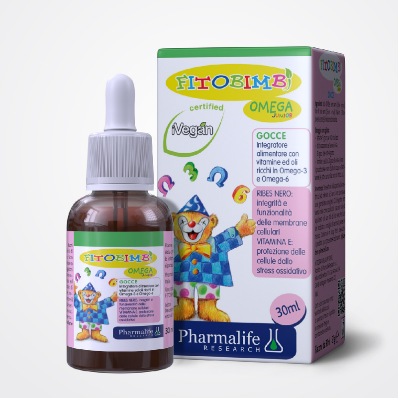 Fitobimbi Omega Junior.Bổ Sung Giúp Phát Triển Trí Não,Thị Lực Cho Bé.Chai 30ml