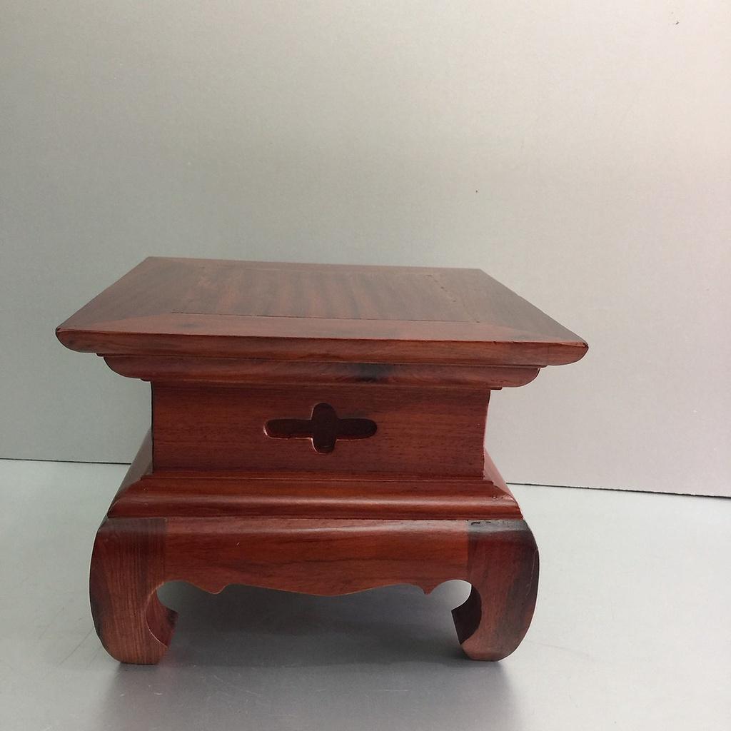 Đôn kê tượng gỗ hương, kê lục bình , kê đồ phong thuỷ mặt 24cm