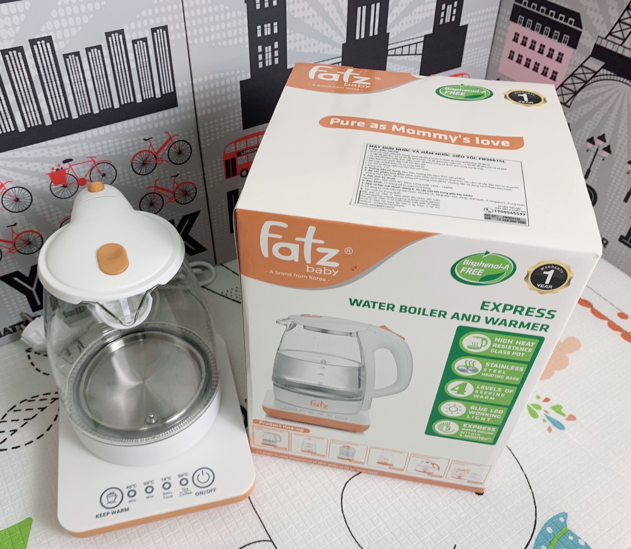 Máy đun & hâm nước siêu tốc Fatz Baby FB3501SL CHÍNH HÃNG