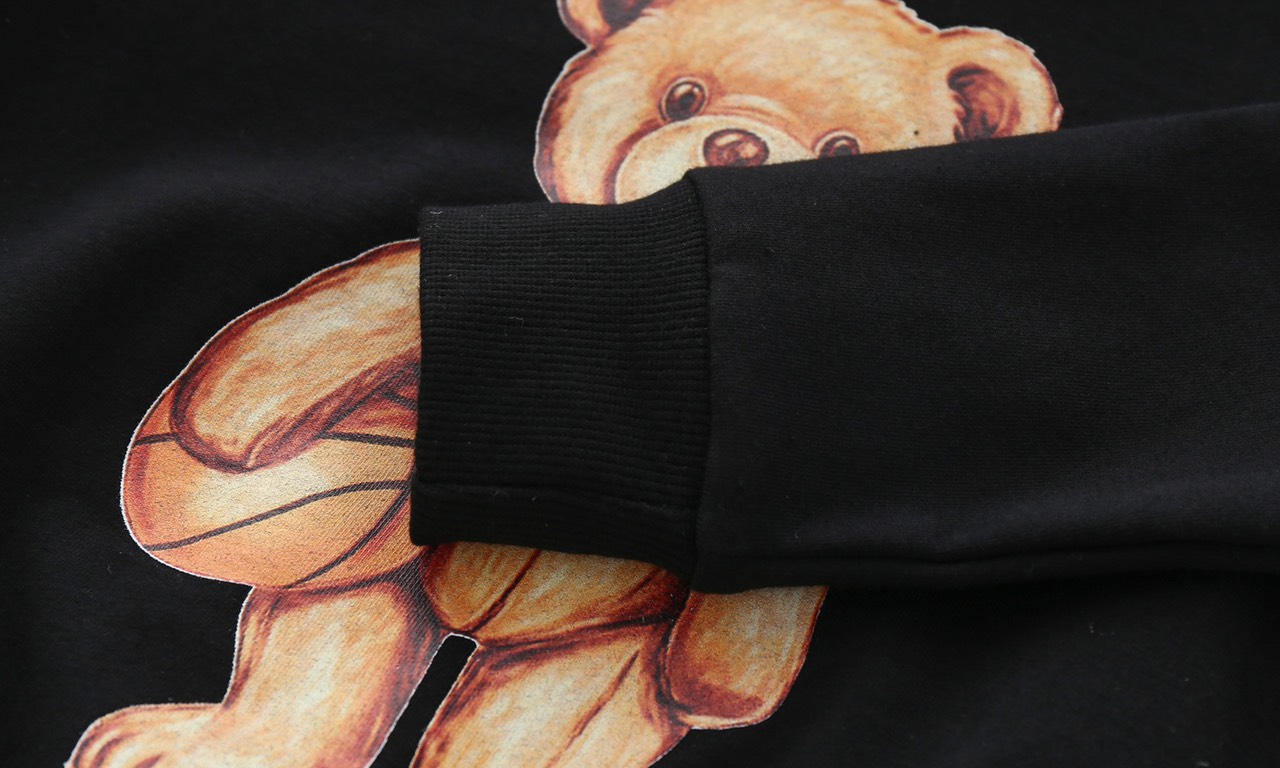 Áo nỉ cho bé trai 2-7 tuổi có mũ in hình Gấu chất liệu nỉ da cá cao cấp kiểu dáng áo hoodie