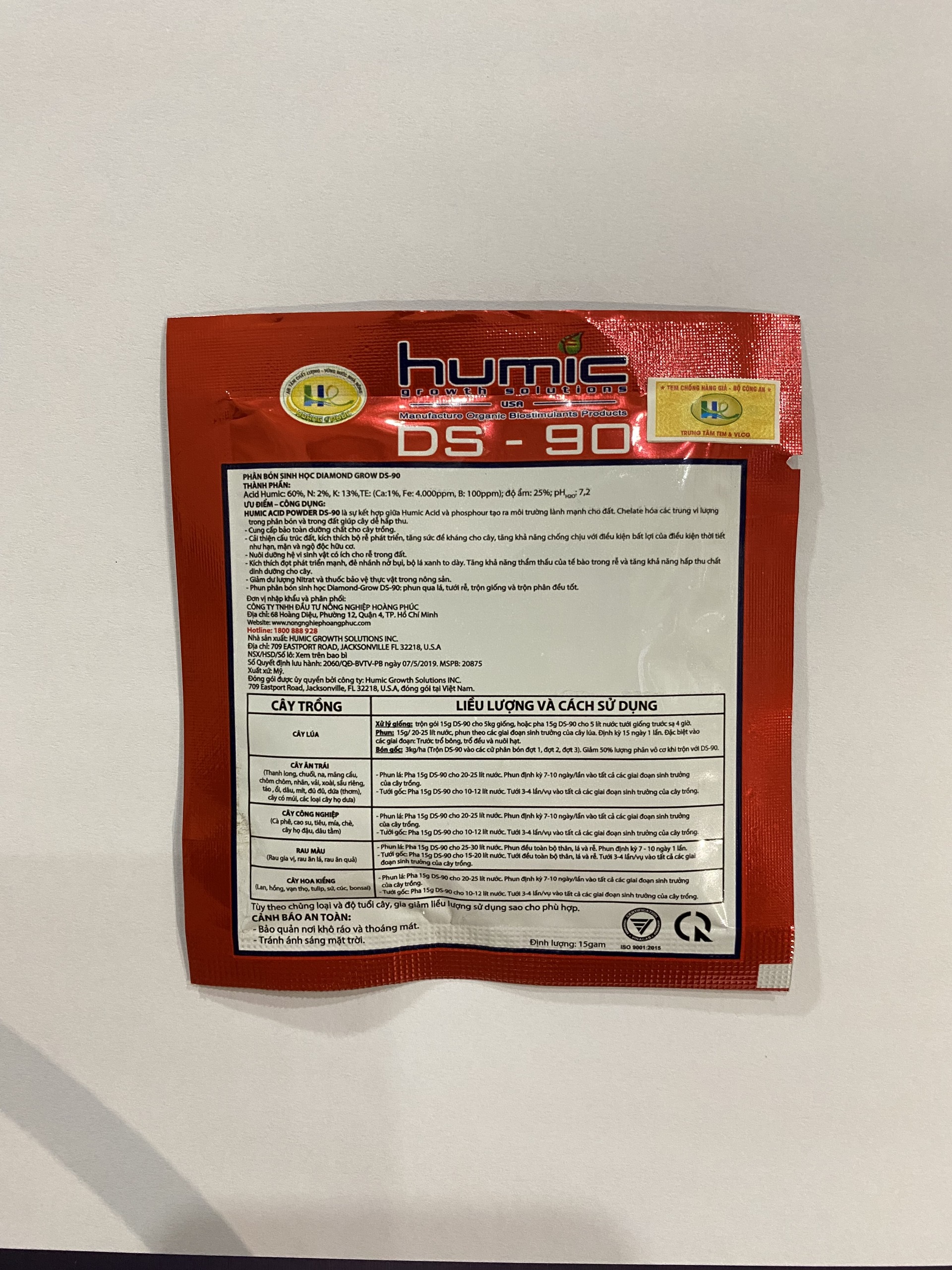 PHÂN BÓN DIAMOND GROW DS-90
