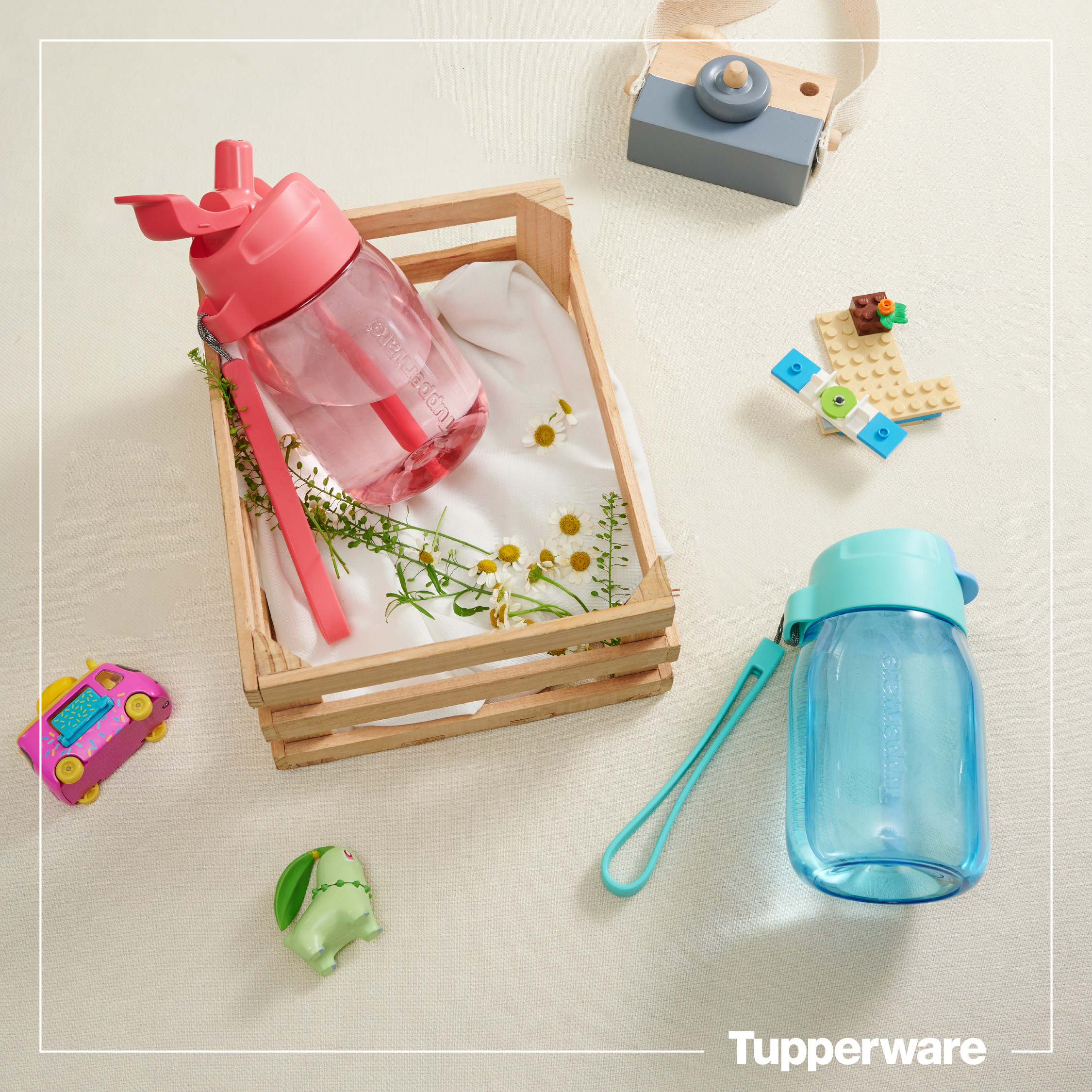 Bình nước Mini Lohas 350ml with straw - Tupperware chính hãng