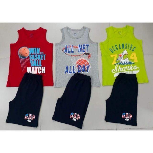 Bộ ba lỗ gapkids bé trai size đại