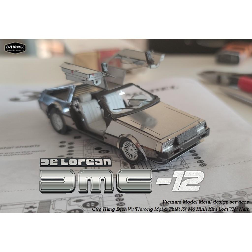 Mô Hình Lắp Ráp 3d Xe DeLorean DMC-12
