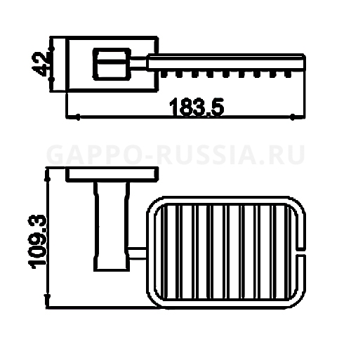 BỘ PHỤ KIỆN 5 MÓN NHÀ TẮM NHẬP KHẨU NGA CAO CẤP GAPPO G07