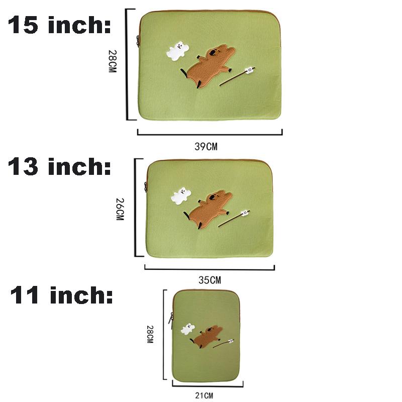 Cô Gái Hoạt Hình Dễ Thương Laptop Tay 11 13 14 15 15.6 Inch Cho Macbook Air Ipad Pro 11 12.9 ASUS đựng Laptop Túi