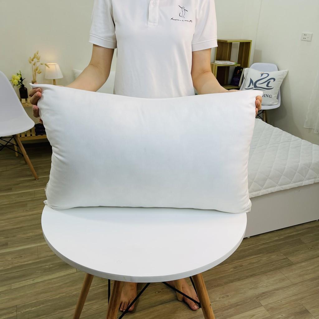Ruột gối hơi bông gòn M2T Bedding trắng tinh khiết gối đầu nằm êm ái hỗ trợ đầu và cổ
