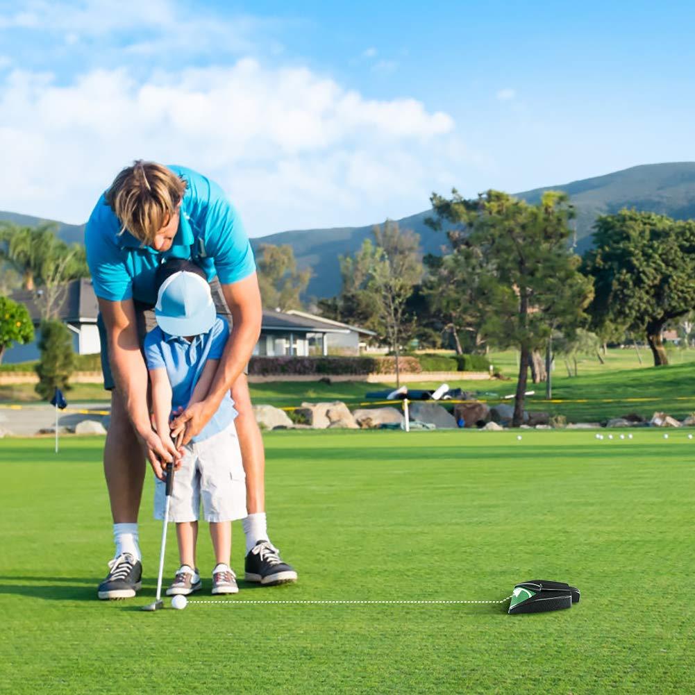 Đặt đơn vị với trở lại bóng tự động, tự động putt trở lại từ Cup Golf Automatic, máy trở lại tự động bóng golf 26.8*16,5*5,5cm