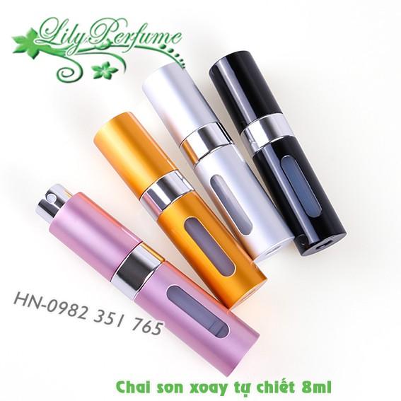 Lọ chiết nước hoa XOAY 8ML TỰ CHIẾT cao cấp