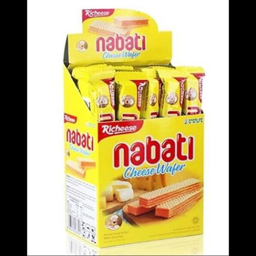 Bánh Phomai (Dạng Xốp) Richeese Nabati Cheese Cream Wafer (Hộp 20 thanh x 16g)