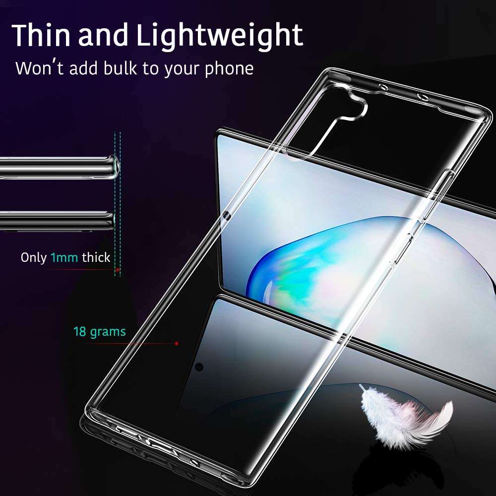 Hình ảnh Ốp lưng dẻo silicon cho Samsung Galaxy Note 10 hiệu Ultra Thin (siêu mỏng 0.6mm, chống trầy, chống bụi) - Hàng nhập khẩu