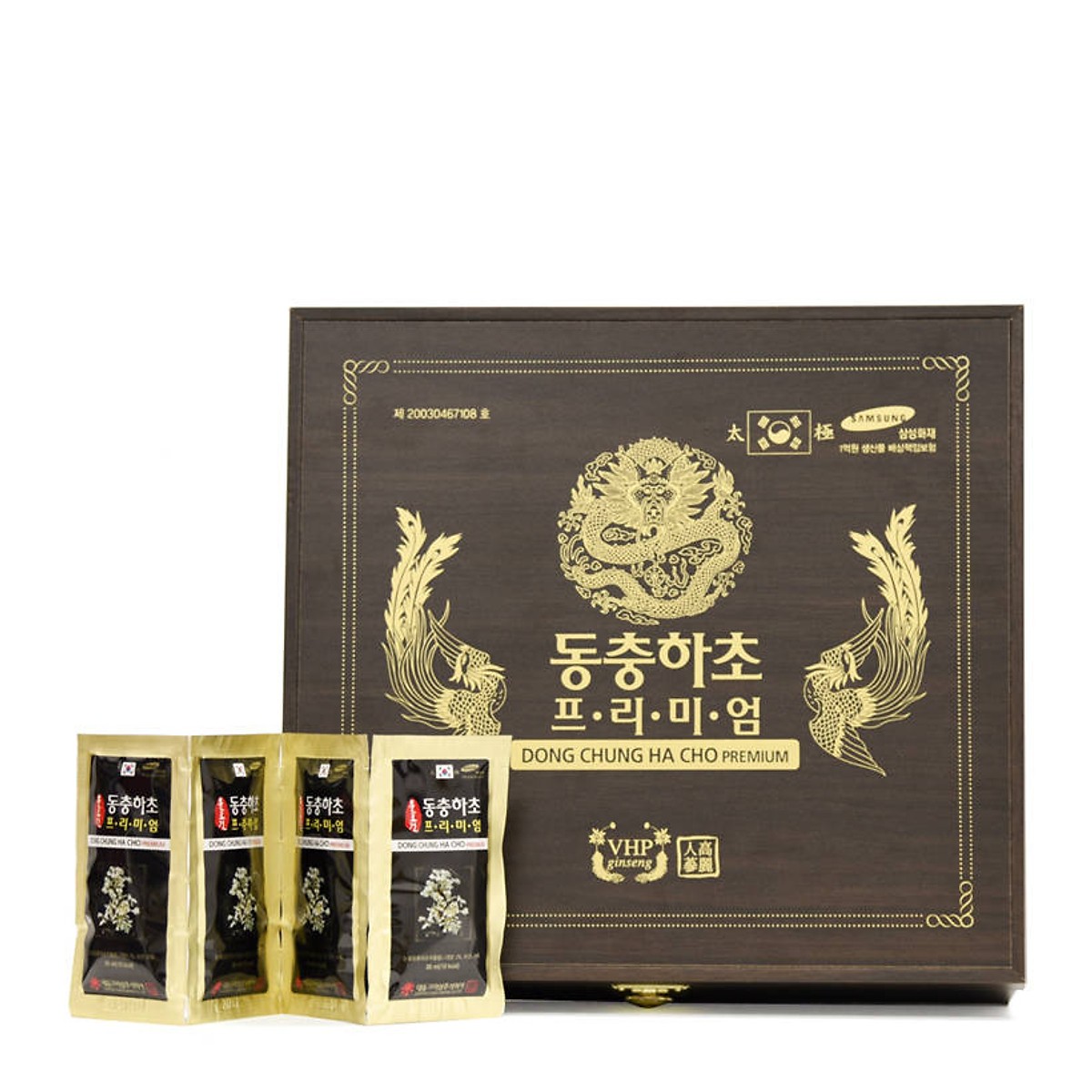 Tinh chất Đông trùng hạ thảo cao cấp Hàn Quốc - Hộp 60 túi (Daedong Korea Dong Chung Ha Cho Premium)