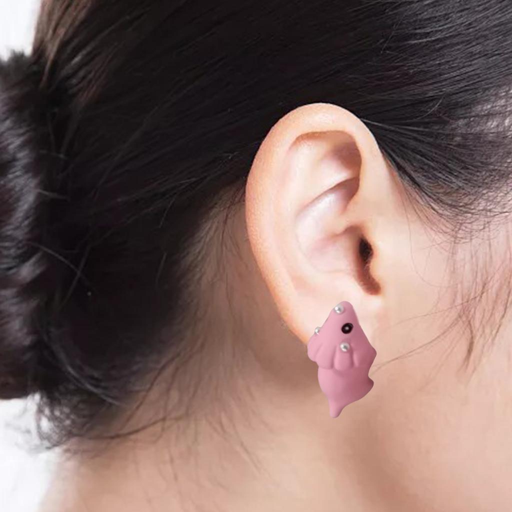 Cute Animal Biting Alloy Earrings Studs Korean version Mini Dog Gifts