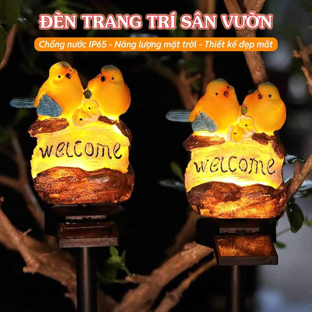 Đèn Trang Trí Năng Lượng Mặt Trời Tổ Chim, Tạo Không Gian Ấm Áp Cho Gia Đình Bạn - DA3012