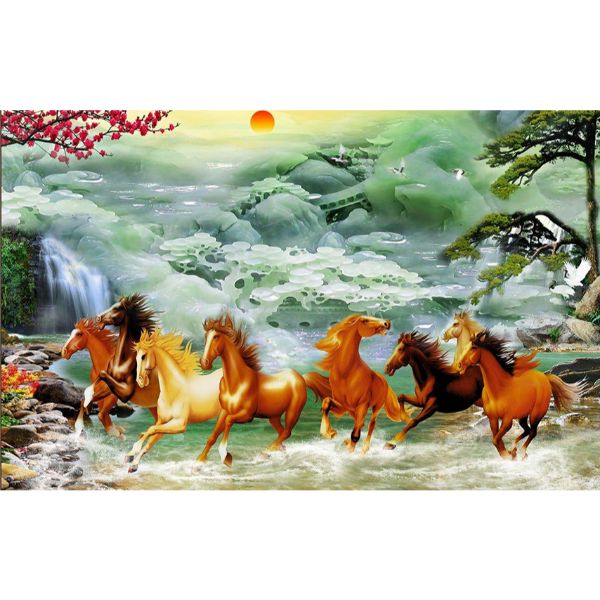 Tranh dán tường ngựa phi nước đại 2 PT41