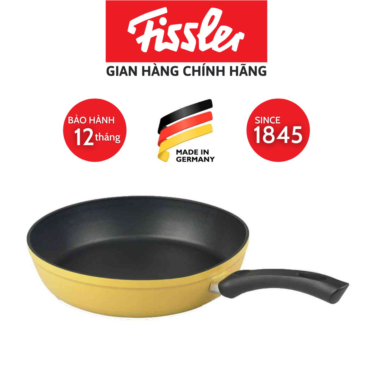 Chảo chống dính dành cho bếp gas Fissler 28 cm Deutschland Pfanne - SX tại Đức - Hàng chính hãng