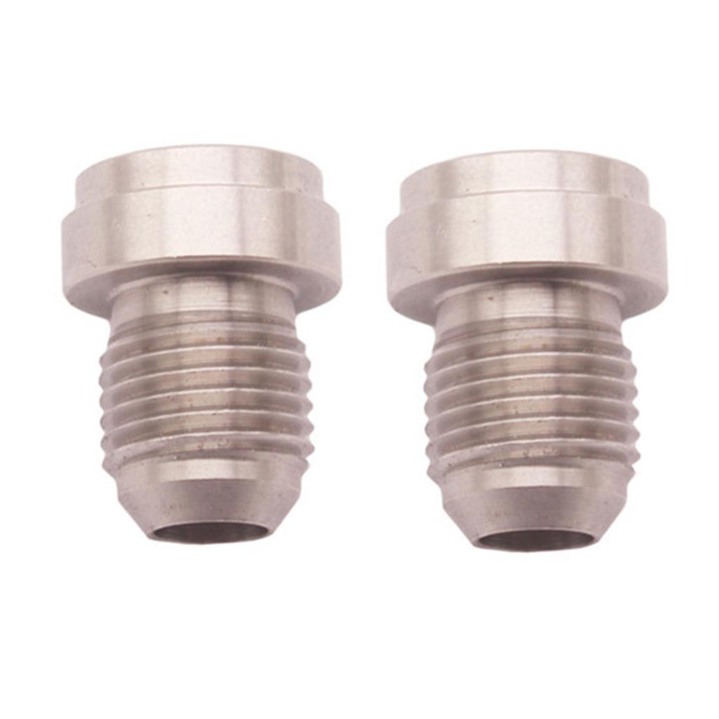 2Pcs Car AN3 Male Weld On Adapter Bung Connector CNC Machined Cooler Tank