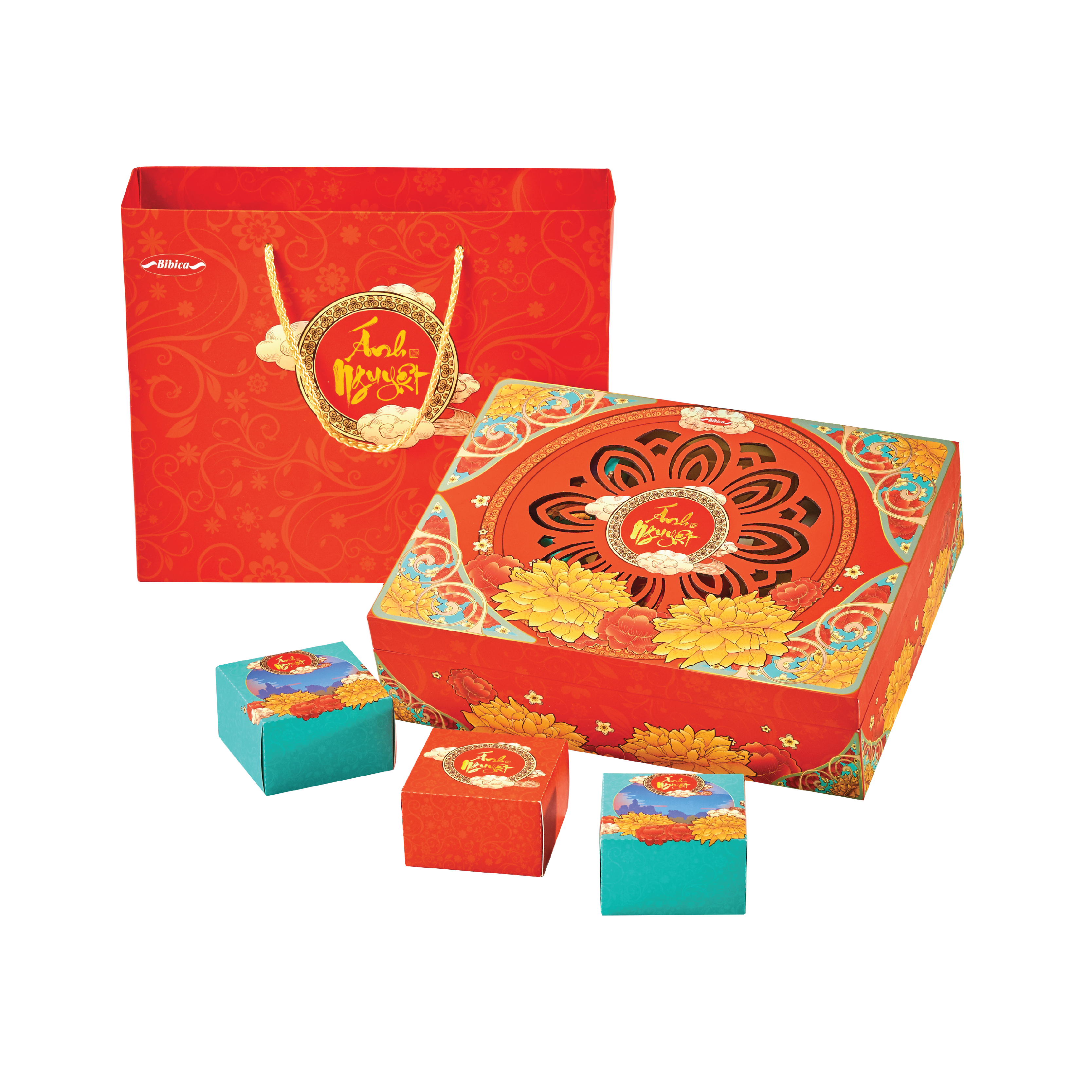 Bánh trung thu cao cấp Ánh Nguyệt 480g (AN) - Bibica