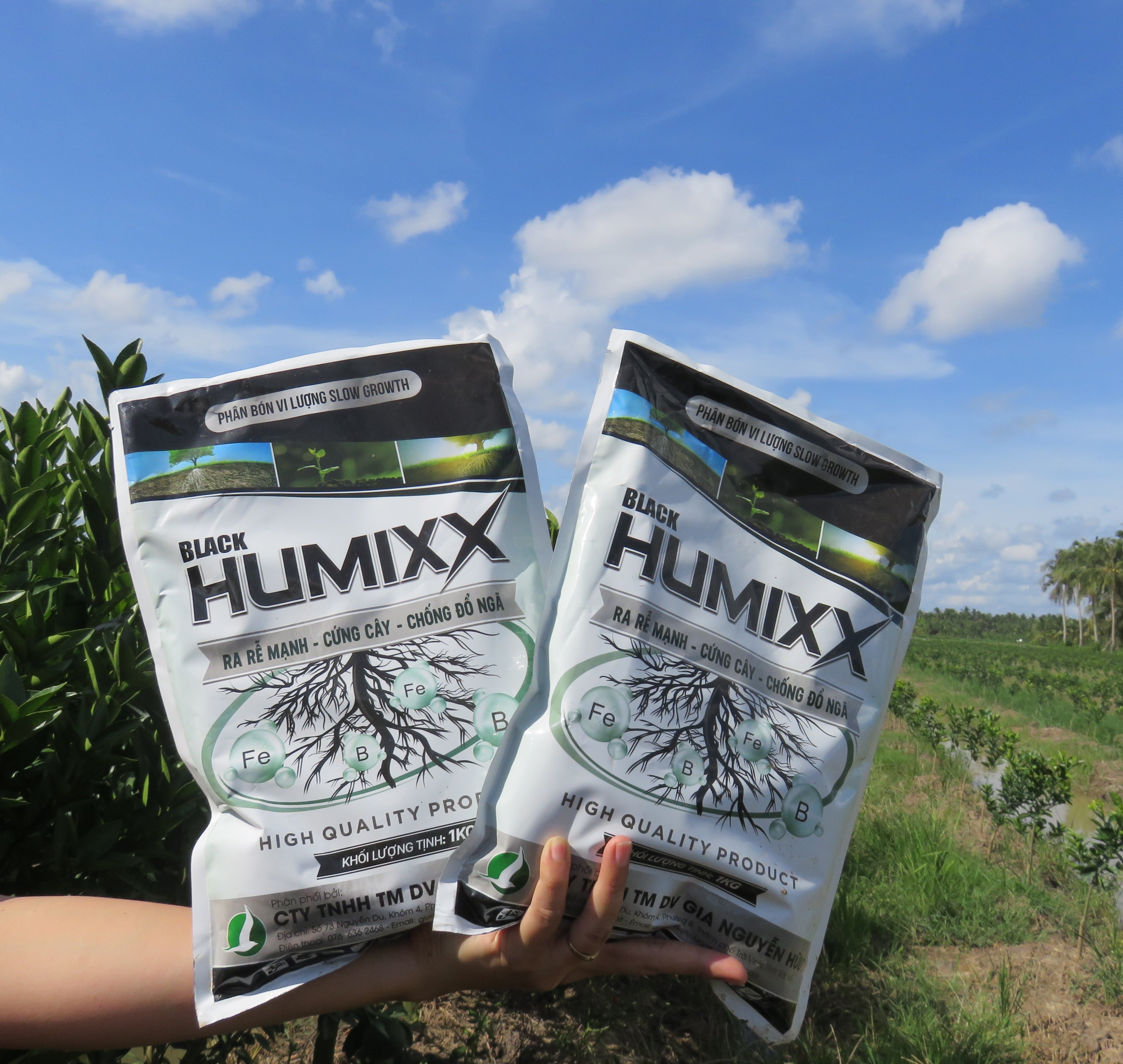 PHÂN BÓN HUMIC 1KG - DẠNG VẢY TAN CAO CẤP, DƯỠNG CÂY TỐT ĐẤT