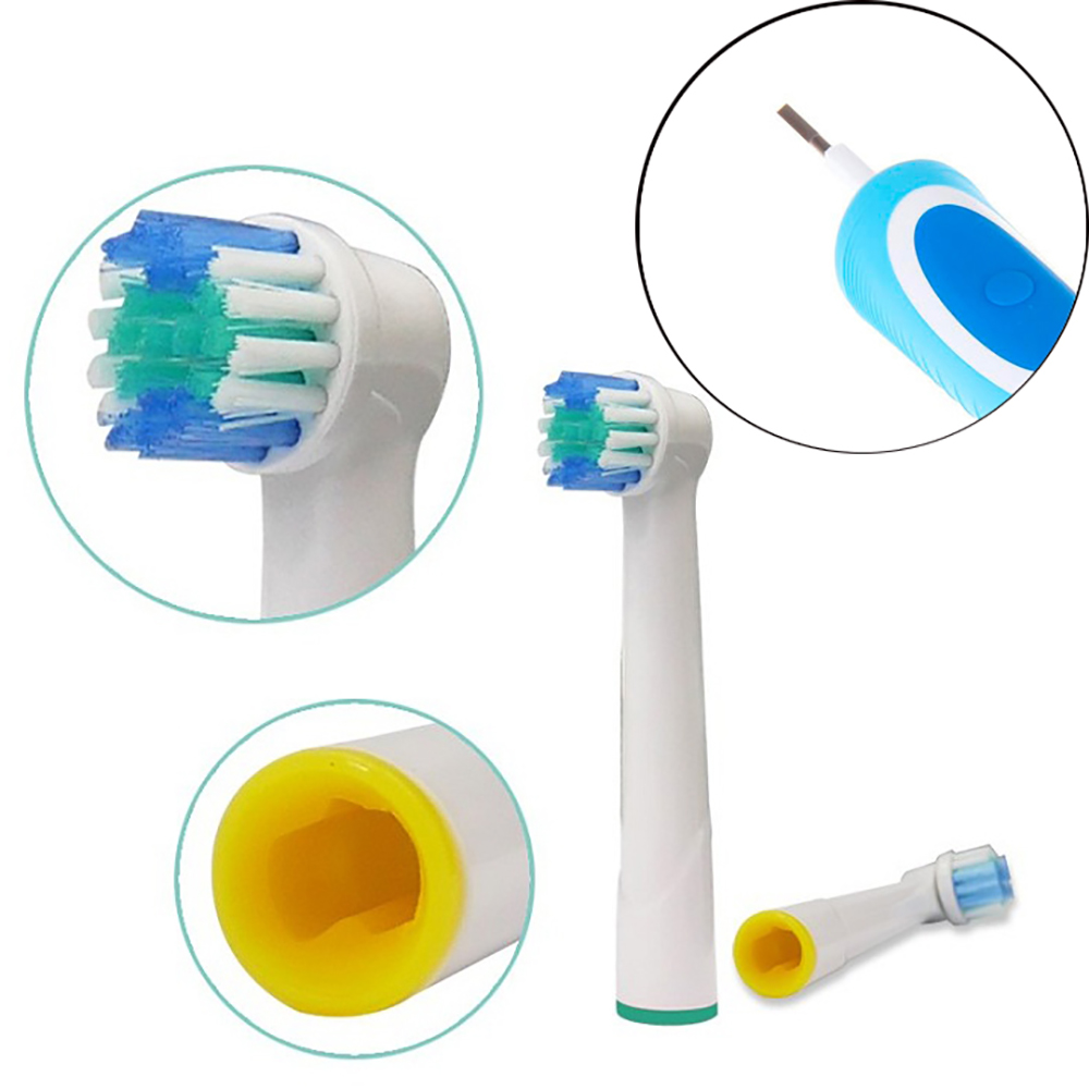 Cho máy Oral-B, Bộ 4 đầu bàn chải đánh răng điện thay thế  xuất xứ Đức, Làm sạch cao răng, tẩy cặn, cho răng sáng bóng