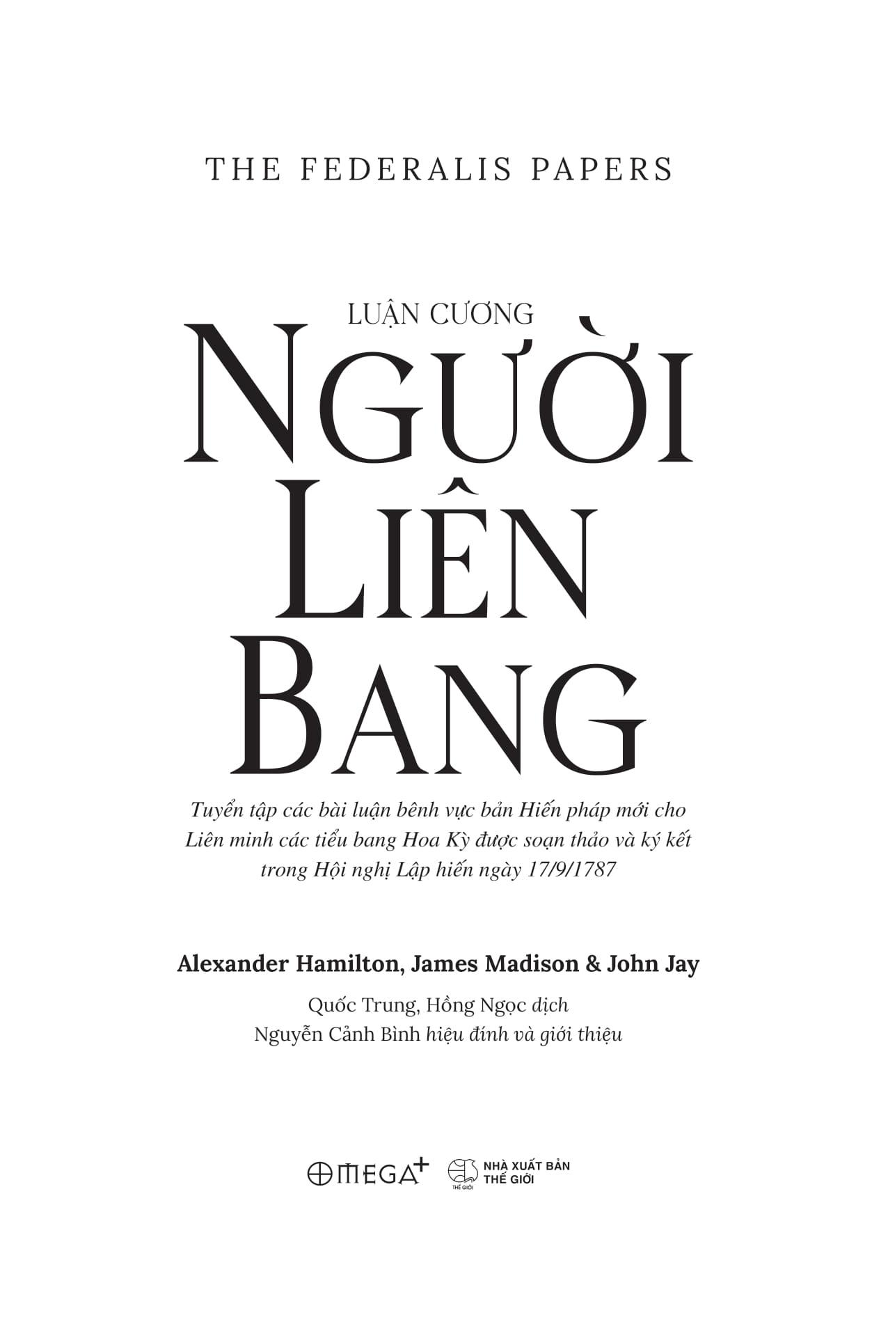 Sách - Luận Cương Người Liên Bang