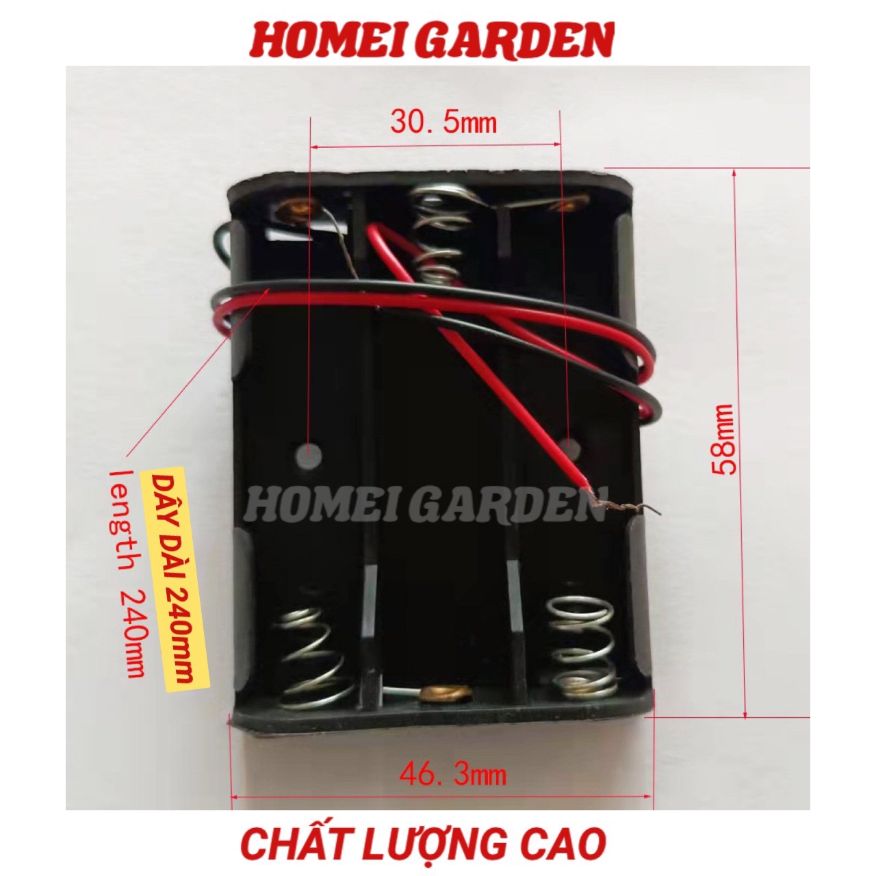 Đế 3 pin AA đế đựng 3 pin tiểu chất lượng cao - HM0052