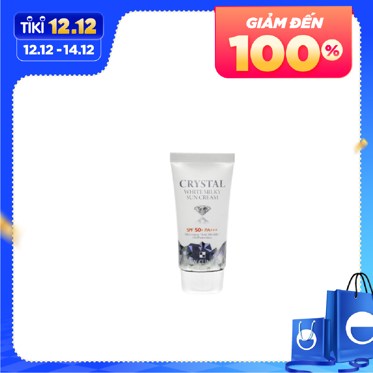 KEM CHỐNG NẮNG CRYSTAL WHITE MILKY SUN CREAM 3W CLINIC