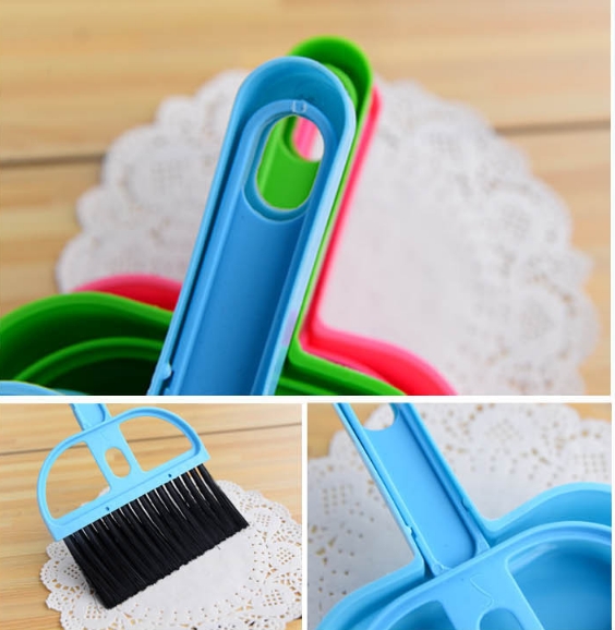 Dụng cụ vệ sinh nhà cửa thông minh 2 trong 1, chổi quét dọn mini kèm đồ hốt rác giúp dọn sạch bụi bám trên máy tính, góc tủ, cửa sổ,... GROFA- giao màu ngẫu nhiên