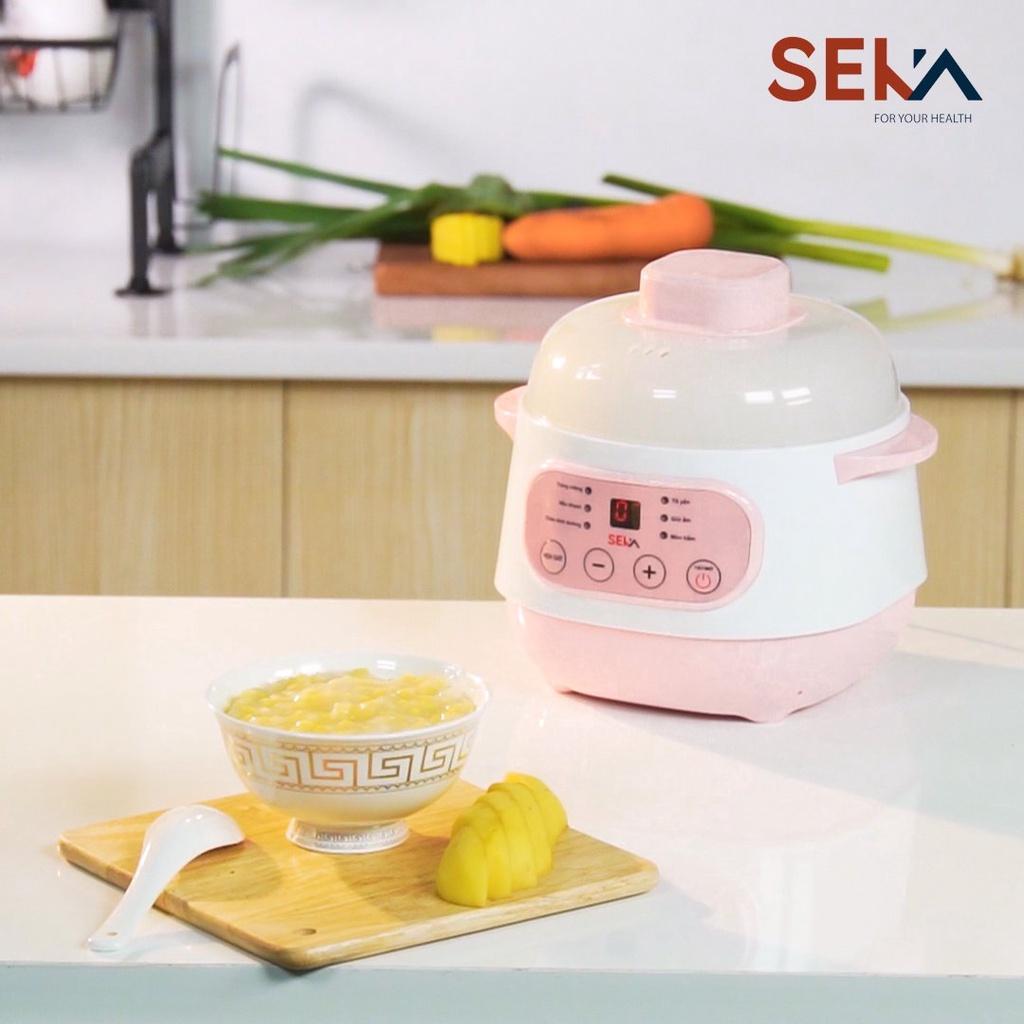 Nồi Nấu Cháo Chậm Nồi Ninh, Hầm, Hấp Cách Thủy 4 in 1, Nồi Đa Năng, Nồi Nấu Cháo Cho Bé Ăn Dặm
