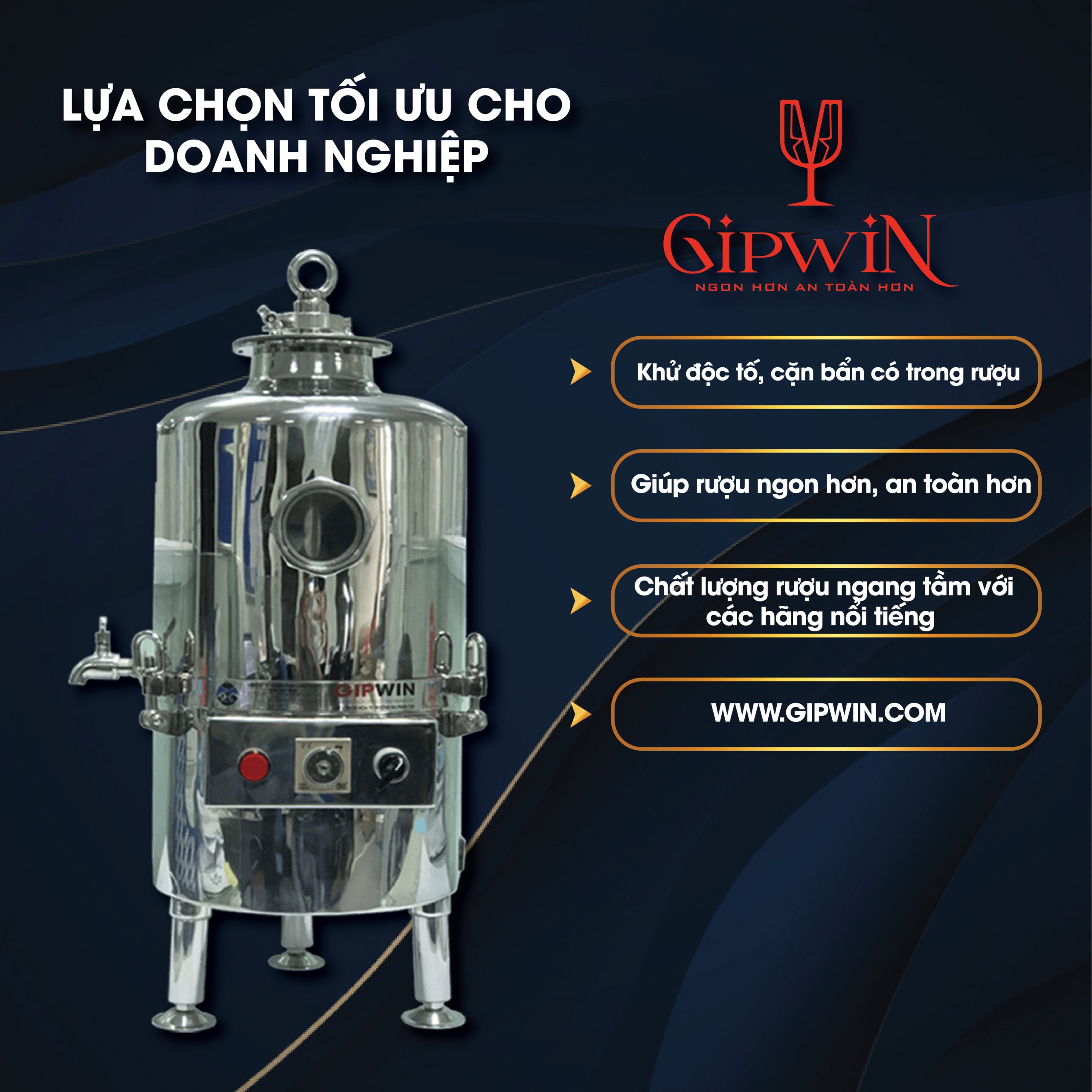 Máy lão hóa và khử độc tố GIPWIN 20L - HÀNG CHÍNH HÃNG