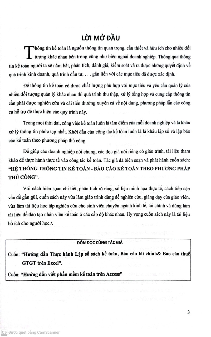 Hệ Thốnng Thông Tin Kế Toán Báo Cáo Kế Toán Theo Phương Pháp Thủ Công ( kt)