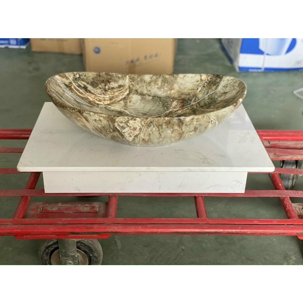 LAVABO HÌNH THỎI VÂN ĐÁ