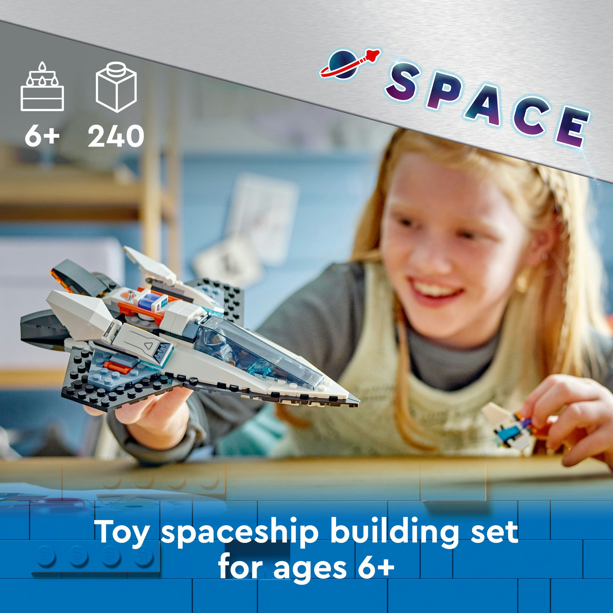 LEGO CITY 60430 Đồ chơi lắp ráp Phi thuyền liên hành tinh (240 chi tiết)