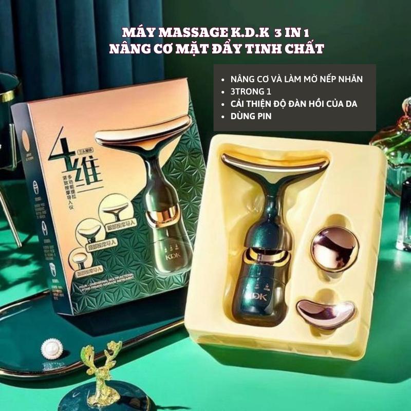 Máy massage cầm tay 3 in 1 nâng cơ mặt tiện lời