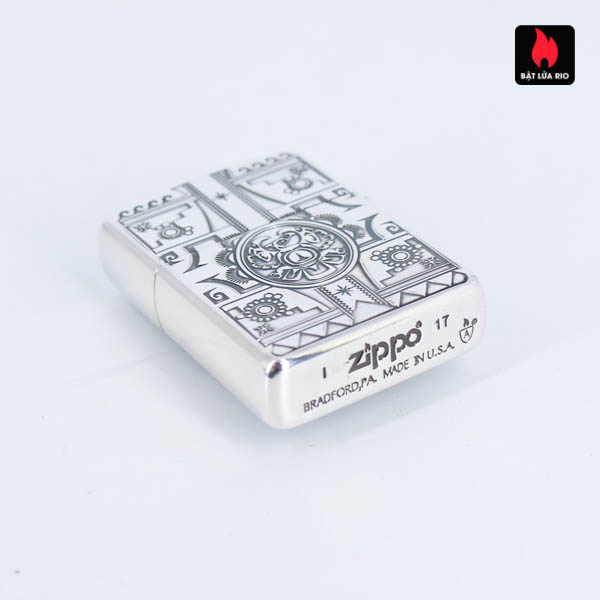 Bật Lửa Zippo Asia Za-5-8A – Lacke Bạc