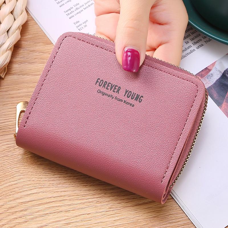 Ví nữ ngắn mini cầm tay bỏ túi nhỏ gọn đựng tiền nhiều ngăn giá rẻ thời trang Hàn Quốc dễ thương LUKADO VN27