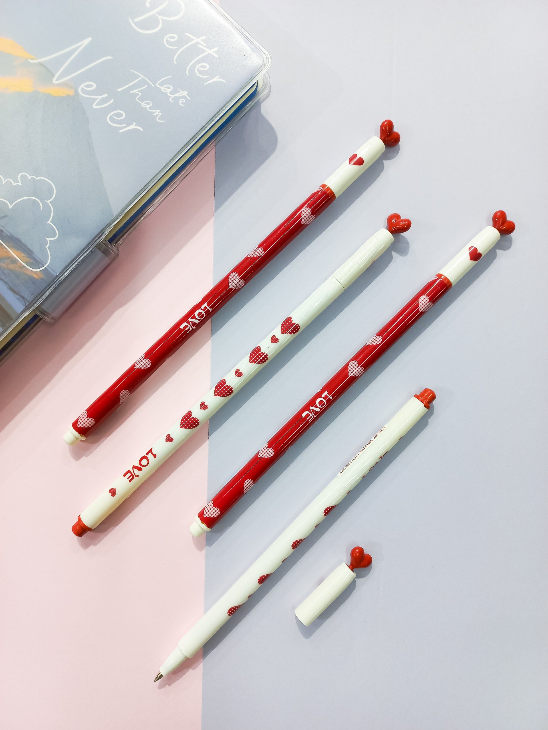 Bút M&G ABP18875 Gel xanh nắp trái tim dễ thương cute