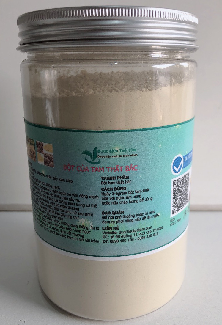 Bột tam thất nguyên chất 100%
