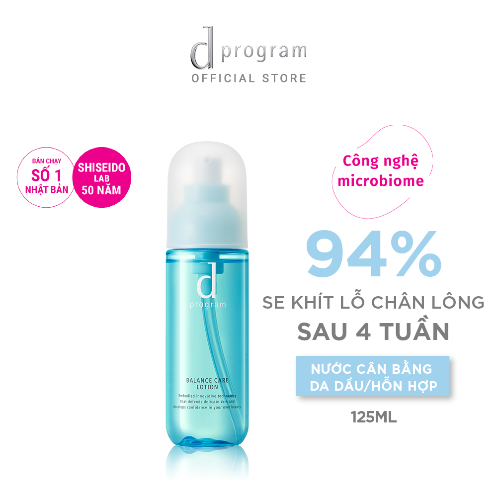 Nước Cân Bằng Cho Da Dầu/Hỗn Hợp Nhạy Cảm d program Balance Care Lotion 125ml