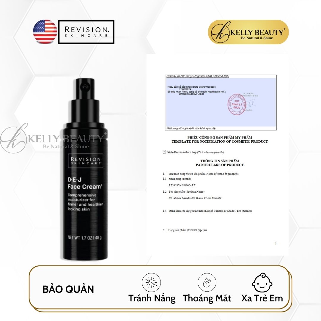 Kem Dưỡng Ẩm, Trẻ Hóa Da Revision D·E·J Face Cream | Kelly Beauty