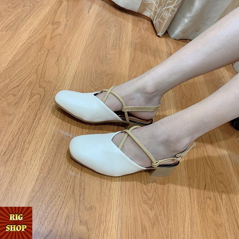 SANDAL TIỂU THƯ RIGSHOP QUAI CHÉO ĐẾ CAO - B1