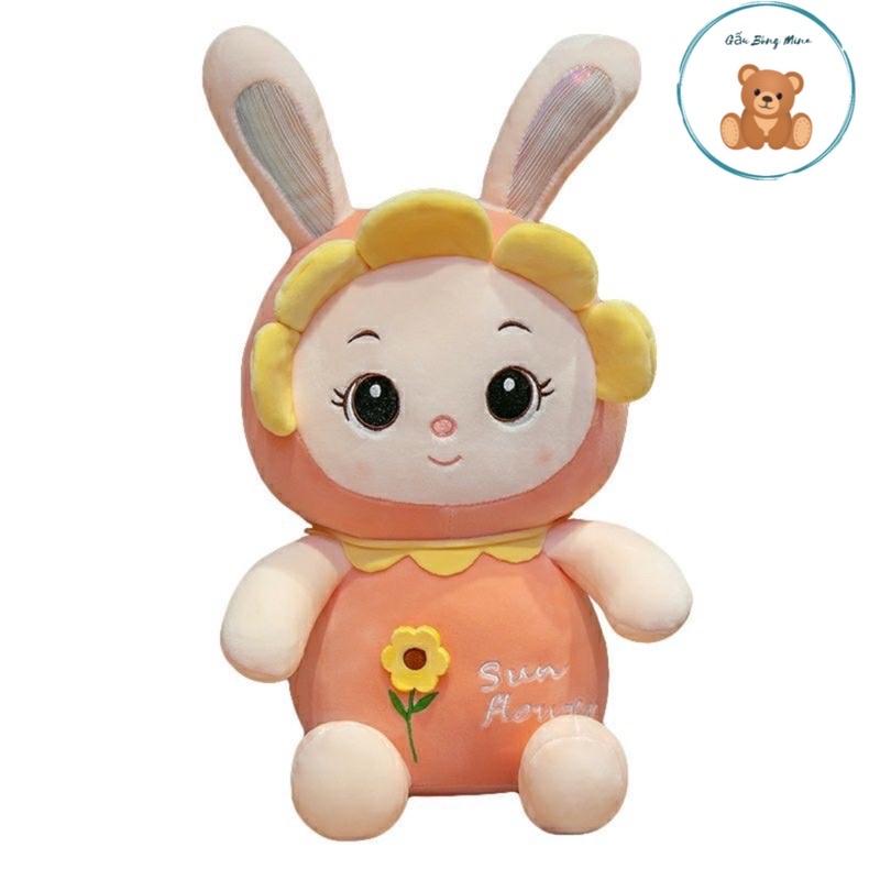 Gấu Bông Thỏ Hoa Mặt Trời Sun Flower Kính thước 25cm