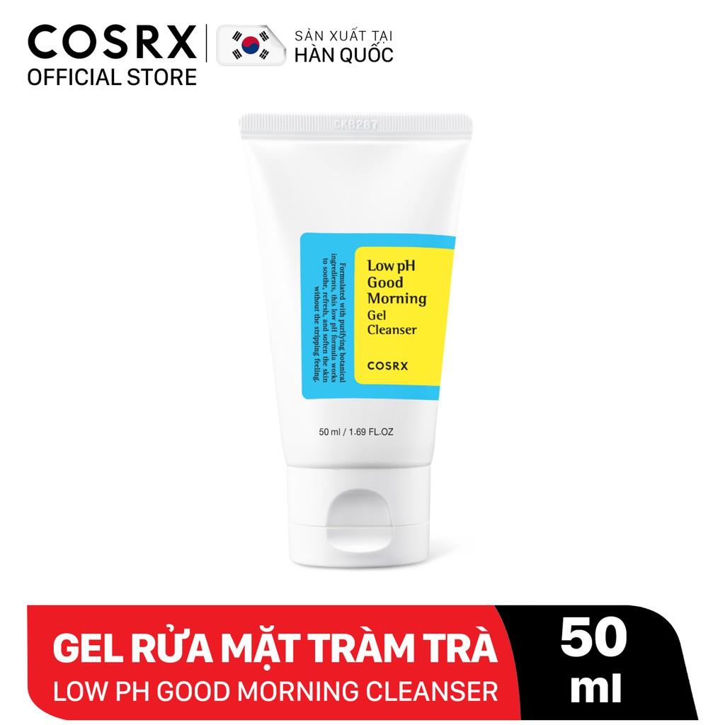 Gel Rửa Mặt Tràm Trà, 0.5% BHA COSRX Low pH Good Morning Gel Cleanser 50ml