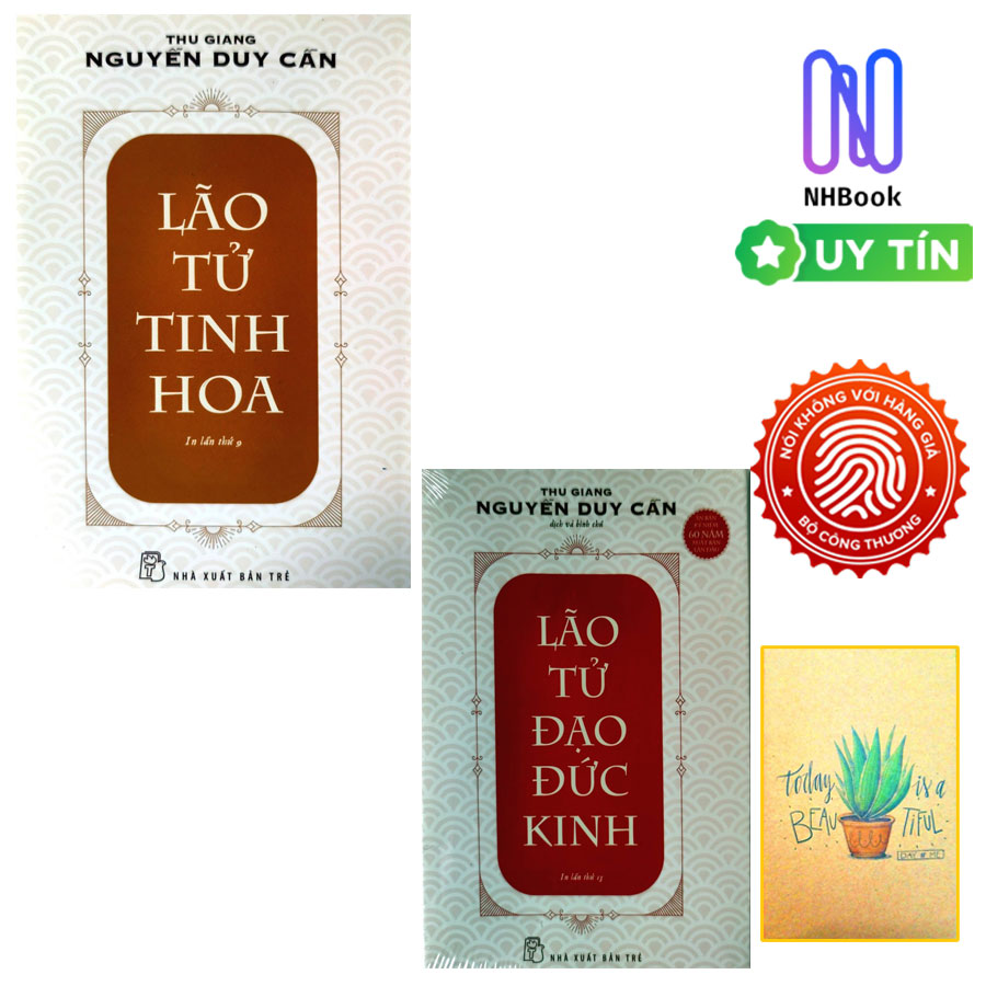 Hình ảnh Combo Lão Tử Tinh Hoa và Lão Tử Đạo Đức Kinh ( Tái bản 2021)