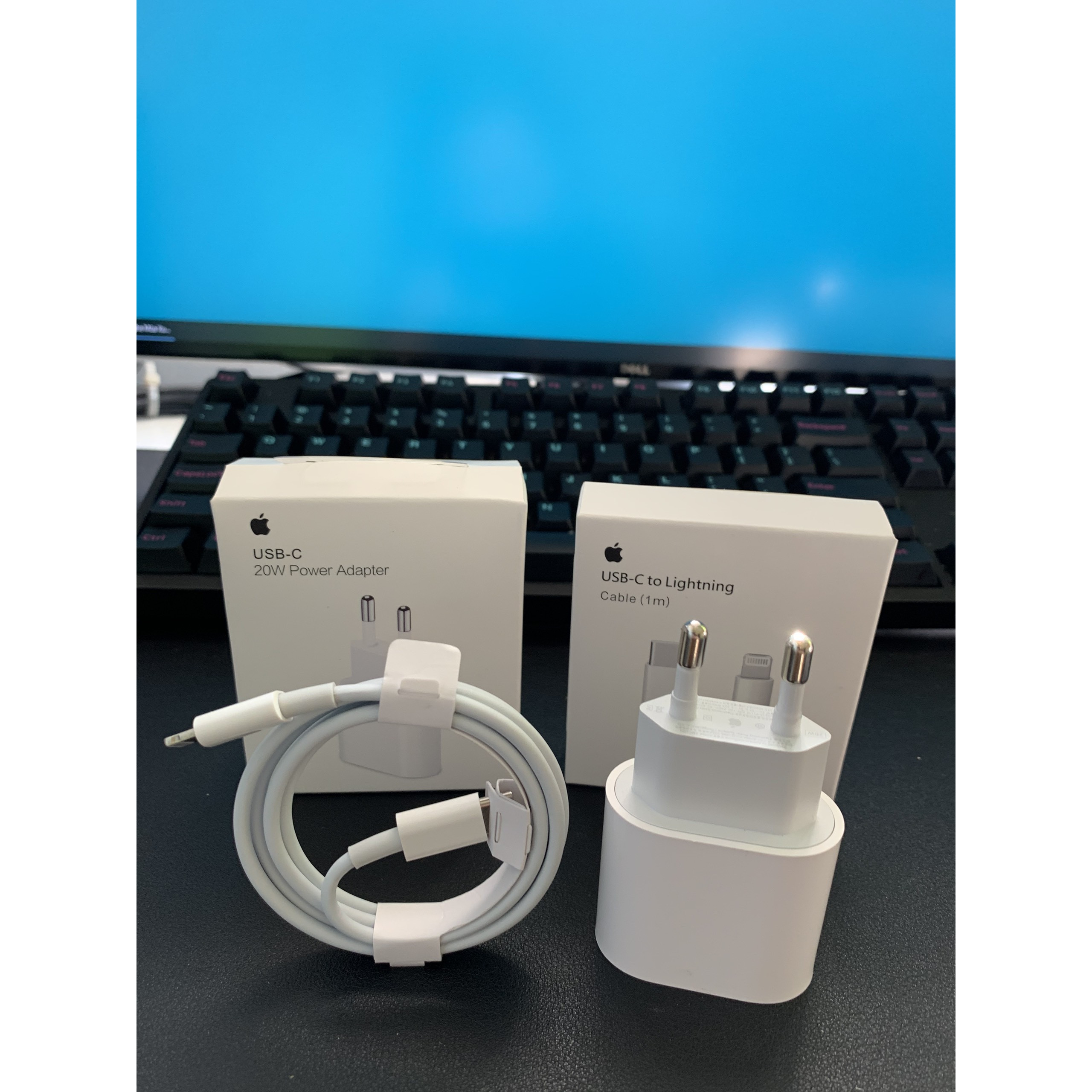 Bộ sạc nhanh 20W iphone 12 chân tròn EU cao cấp