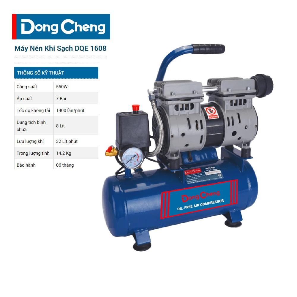 MÁY NÉN KHÍ SẠCH 12L 550W DONGCHENG DQE 1608 - HÀNG CHÍNH HÃNG
