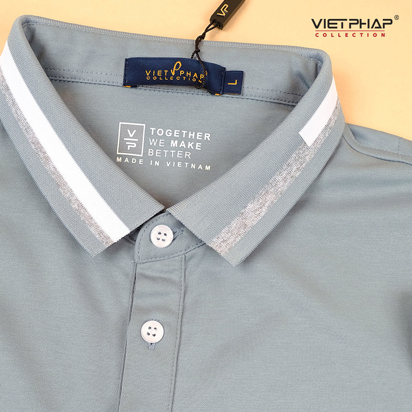 Áo Thun Polo Nam Cao Cấp VIỆT PHÁP / Form Basic - Chất liệu cotton co dãn thấm hút mồ hồi tốt 68802